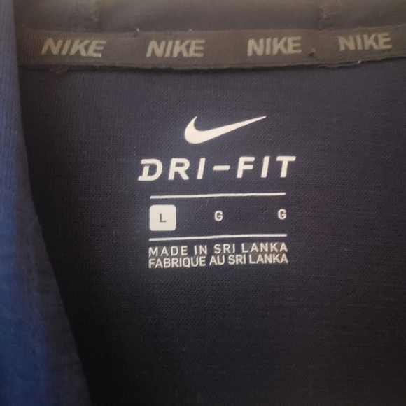 Nike Dark Blue Long Sleeve Dri-Fit with hood - Picture 3 of 4